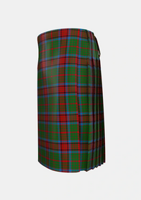 Traditional_Grant_of_Monymusk_Tartan_1497_kilt_left_image_with_pleated_design_and_adjustable_buckles_for_men