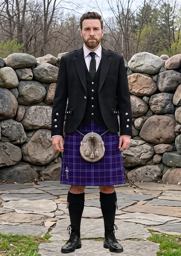 Traditional_Greenock_Morton_Football_Club_Tartan_Kilt_and_Argyle_Jacket_Kilt_Outfit_front_image