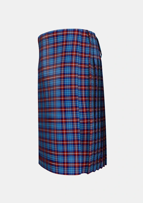 Traditional_Greer_Tartan_5117_kilt_left_image_with_pleated_design_and_adjustable_buckles_for_men