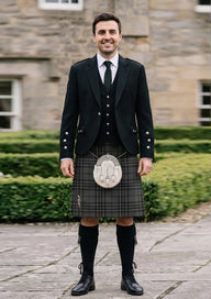 Traditional_Grey_Spirit_tartan_6594_Kilt_and_Argyle_Jacket_Kilt_Outfit_front_image