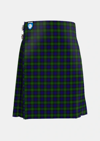 Traditional_Gunn_2_Tartan_708_kilt_front_image_with_pleated_design_and_adjustable_buckles_for_men