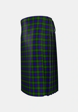 Traditional_Gunn_2_Tartan_708_kilt_left_image_with_pleated_design_and_adjustable_buckles_for_men