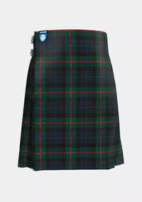 Traditional_Gunn_Modern_Tartan_kilt_front_image_with_pleated_design_and_adjustable_buckles_for_men