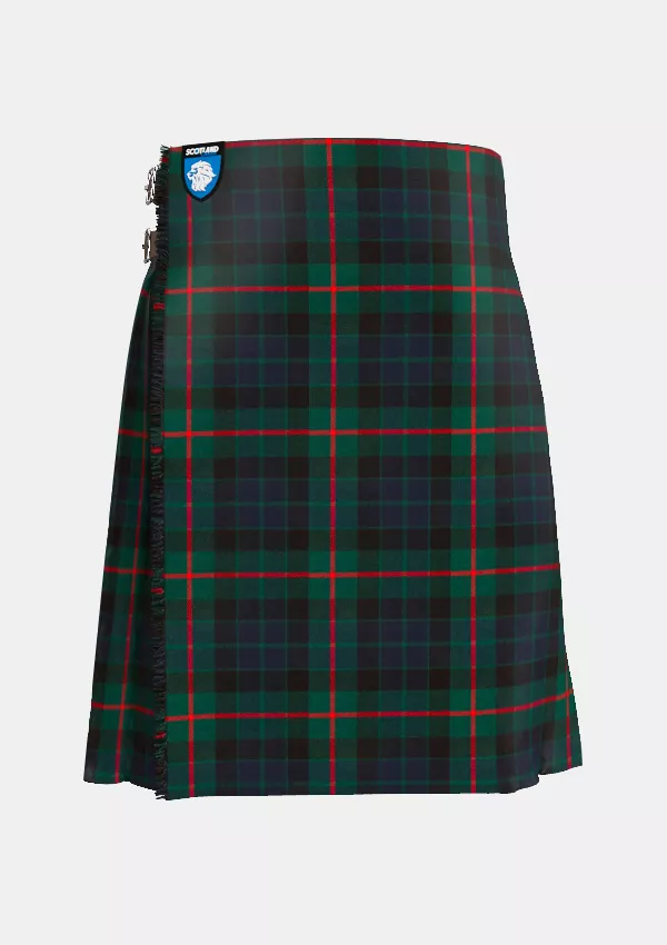 Traditional_Gunn_Modern_Tartan_kilt_front_image_with_pleated_design_and_adjustable_buckles_for_men