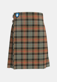 Traditional_Gunn_Weathered_Tartan_kilt_front_image_with_pleated_design_and_adjustable_buckles_for_men