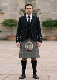 Traditional_Halliday_Tartan_7552_Kilt_and_Argyle_Jacket_Kilt_Outfit_front_image