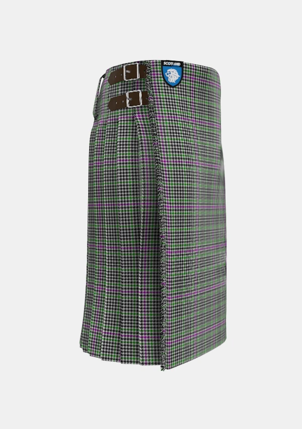 Traditional_Halliday_Tartan_kilt_7552_right_image_with_pleated_design_and_adjustable_buckles_for_men