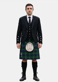 Traditional_Hamilton_Green_Hunting_Tartan_139_Kilt_and_Argyle_Jacket_Kilt_Outfits_front_image