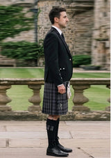 Traditional_Hamilton_Grey_Tartan_Kilt_and_Argyle_Jacket_Kilt_Outfit_right_image