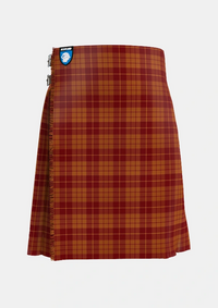 Traditional_Hamilton_Red_Tartan_4043_kilt_front_image_with_pleated_design_and_adjustable_buckles_for_men