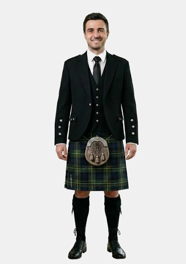 Traditional_Hamilton_Tartan_Kilt_and_Argyle_Jacket_Kilt_Outfits_front_image