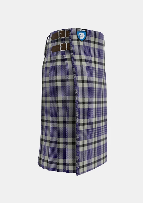 Traditional_Hanna_Tartan_kilt_619_right_image_with_pleated_design_and_adjustable_buckles_for_men