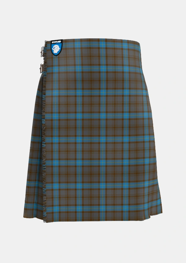 Traditional_Hanna_of_Leith_yellow_line_Tartan_5144_kilt_front_image_with_pleated_design_and_adjustable_buckles_for_men