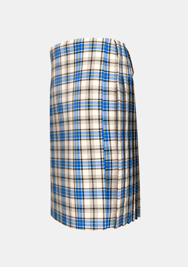 Traditional_Hannay_Tartan_kilt_left_image_with_pleated_design_and_adjustable_buckles_for_men