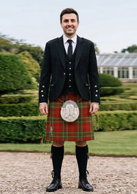 Traditional_Harper_tartan_Kilt_and_Argyle_Jacket_Kilt_Outfit_front_image