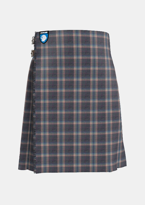 Traditional_Harris_Mist_tartan_front_image_with_pleated_design_and_adjustable_buckles_for_men