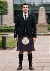 Traditional_Harvey_Tartan_6848_Kilt_and_Argyle_Jacket_Kilt_Outfit_front_image