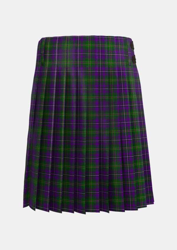 Traditional_Hay_of_Megginch_Tartan_13994_kilt_back_image_with_pleated_design_and_adjustable_buckles_for_men