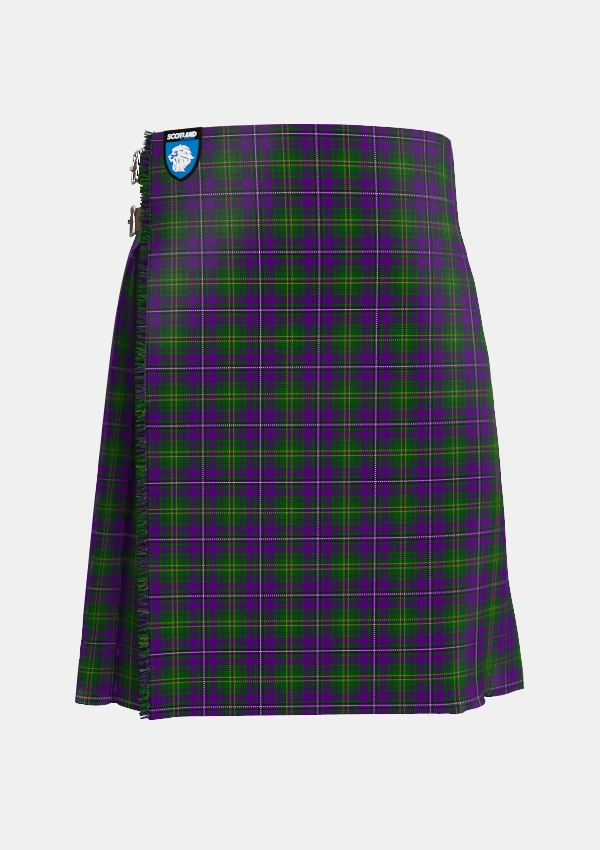 Traditional_Hay_of_Megginch_Tartan_13994_kilt_front_image_with_pleated_design_and_adjustable_buckles_for_men