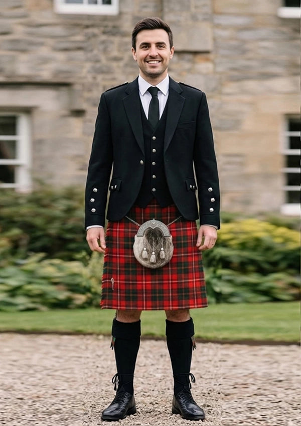 Traditional_Hay_tartan_1555_Kilt_and_Argyle_Jacket_Kilt_Outfit_front_image