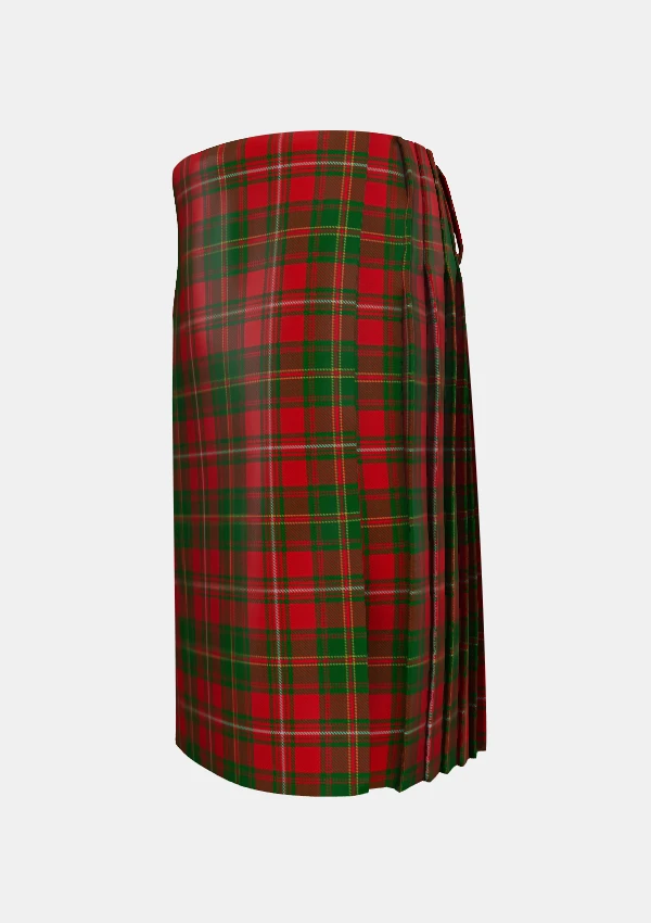 Traditional_Hayes_Tartan_kilt_5168_left_image_with_pleated_design_and_adjustable_buckles_for_men