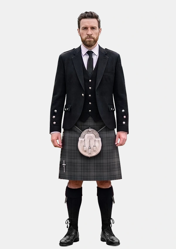 Traditional_Hebridean_Cairn_Tartan_6822_Kilt_and_Argyle_Jacket_Kilt_Outfits_front_image