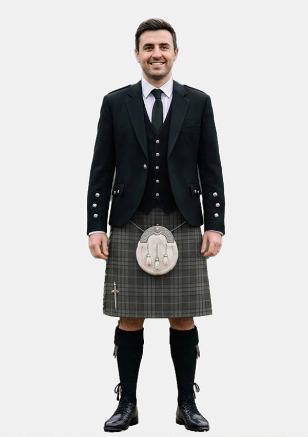 Traditional_Hebridean_Granite_tartan_6821_Kilt_and_Argyle_Jacket_Kilt_Outfits_front_image