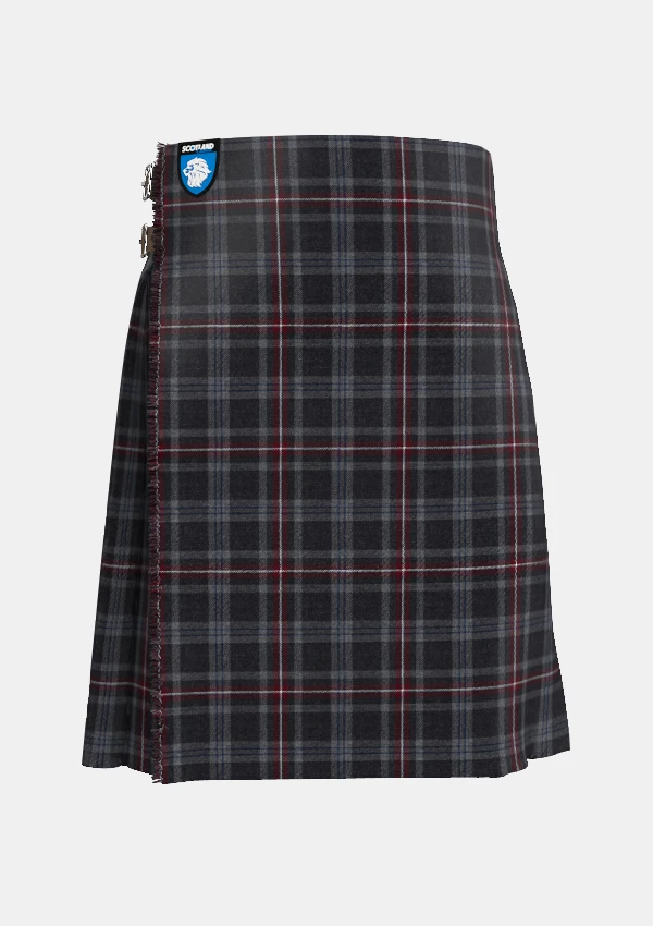 Traditional_Hebridean_Heather_tartan_front_image_with_pleated_design_and_adjustable_buckles_for_men