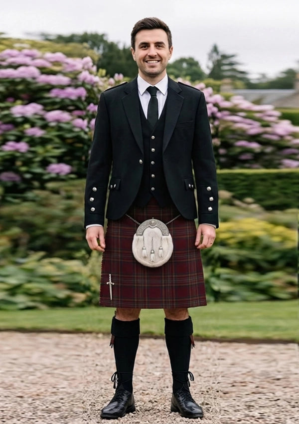 Traditional_Hepburn_tartan_1381_Kilt_and_Argyle_Jacket_Kilt_Outfit_front_image