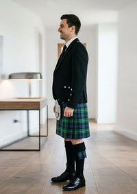 Traditional_Hibs_tartan_Kilt_and_Argyle_Jacket_Kilt_Outfit_left_image