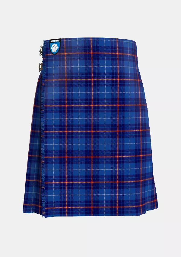 Traditional_Higgins_School_of_Highland_Dance_Tartan_kilt_front_image_with_pleated_design_and_adjustable_buckles_for_men
