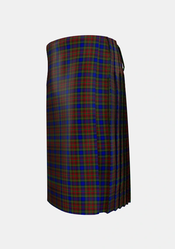 Traditional_Highfield_Tartan_5186_kilt_left_image_with_pleated_design_and_adjustable_buckles_for_men