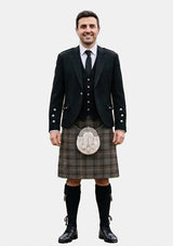 Traditional_Highland_Granite_tartan_6499_Kilt_and_Argyle_Jacket_Kilt_Outfits_front_image