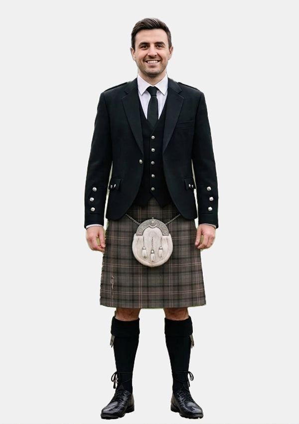 Traditional_Highland_Granite_tartan_6499_Kilt_and_Argyle_Jacket_Kilt_Outfits_front_image