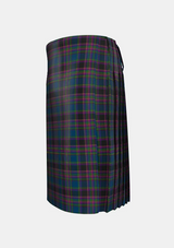 Traditional_Highland_Mist_Tartan_kilt_4585_left_image_with_pleated_design_and_adjustable_buckles_for_men