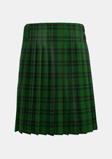 Traditional_Hislop_Hunting_Tartan_kilt_back_image_with_pleated_design_and_adjustable_buckles_for_men