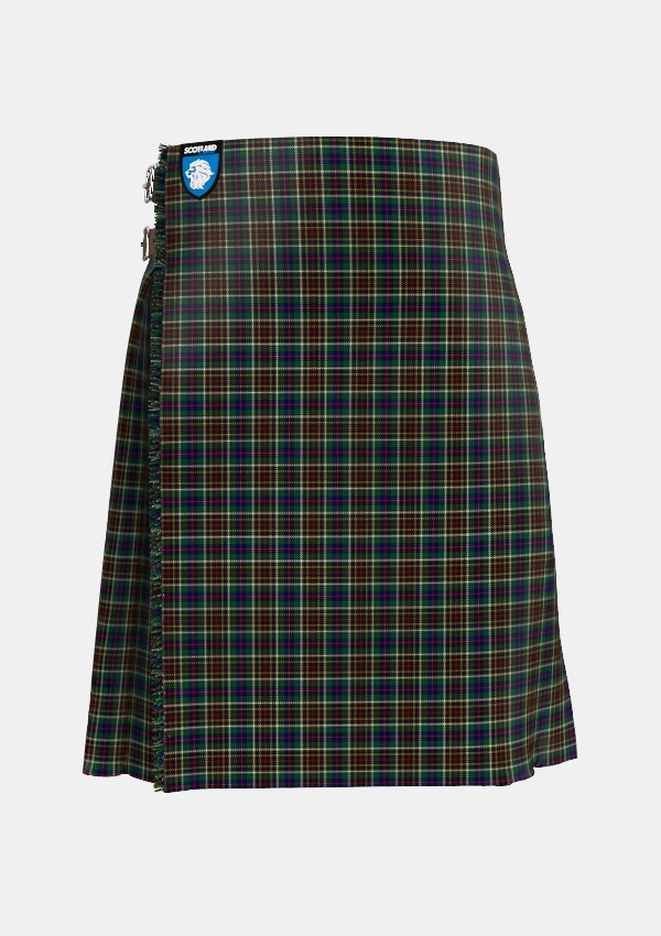 Traditional_Hislop_Hyslop_Hunting_2_Tartan_2135_kilt_front_image_with_pleated_design_and_adjustable_buckles_for_men