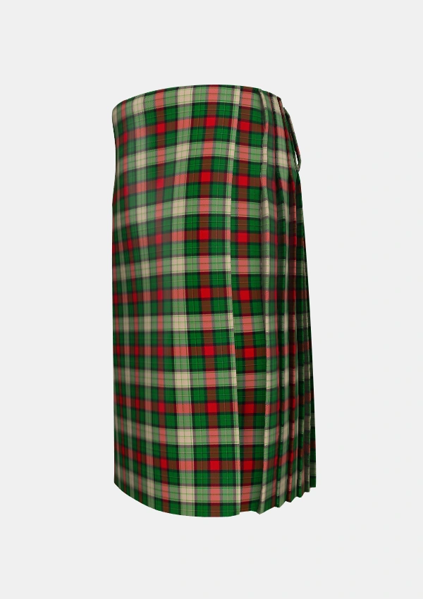 Traditional_Hohenzollern_Staff_Tartan_7154_kilt_left_image_with_pleated_design_and_adjustable_buckles_for_men