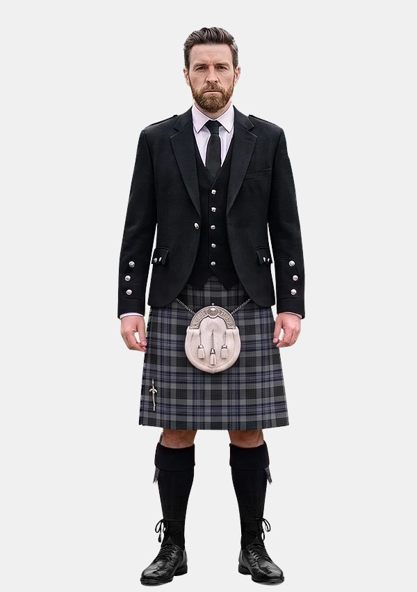 Traditional_Hood_Tartan_6480_Kilt_and_Argyle_Jacket_Kilt_Outfits_front_image