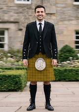 Traditional_Houston_tartan_6043_Kilt_and_Argyle_Jacket_Kilt_Outfit_front_image