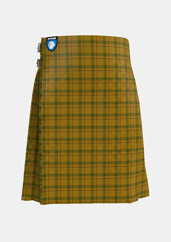 Traditional_Houston_tartan_6043_kilt_front_image_with_pleated_design_and_adjustable_buckles_for_men