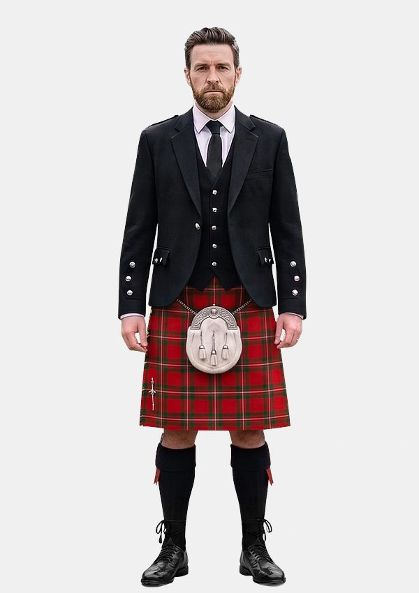 Traditional_Howard_Vincent_Tartan_11067_Kilt_and_Argyle_Jacket_Kilt_Outfits_front_image