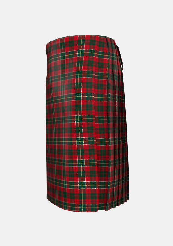 Traditional_Hunter_USA_Tartan_5230_kilt_left_image_with_pleated_design_and_adjustable_buckles_for_men