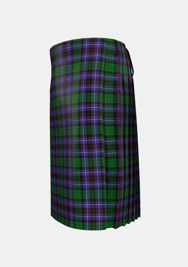 Traditional_Hunter_of_Peebleshire_2_Tartan_789_kilt_left_image_with_pleated_design_and_adjustable_buckles_for_men