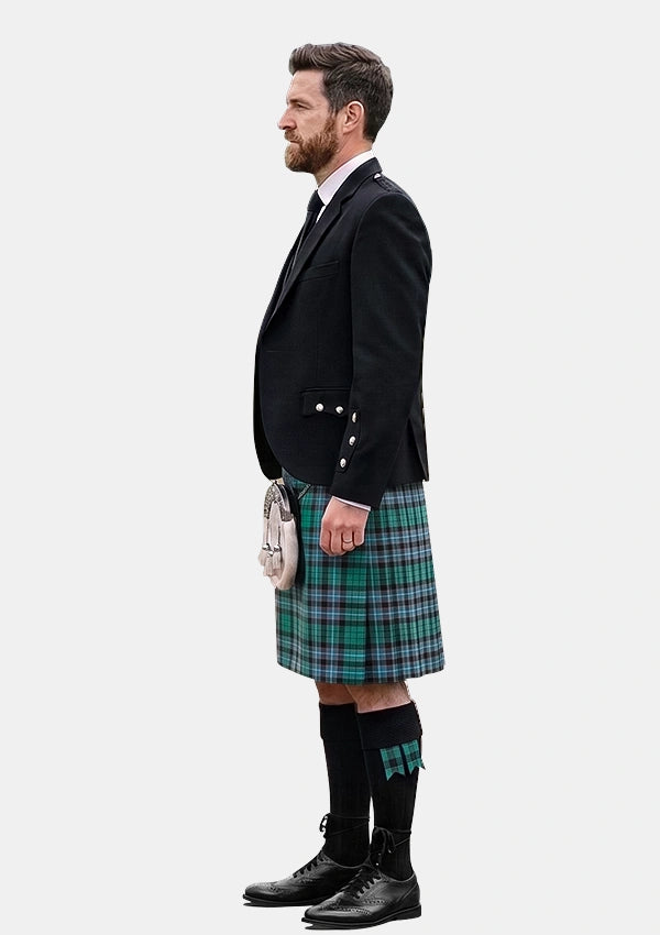Traditional_Hunter_of_Peebleshire_tartan_Kilt_and_Argyle_Jacket_Kilt_Outfits_left_image