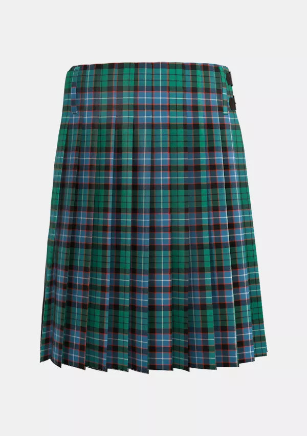 Traditional_Hunter_of_Peebleshire_tartan_kilt_back_image_with_pleated_design_and_adjustable_buckles_for_men