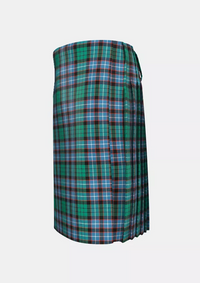 Traditional_Hunter_of_Peebleshire_tartan_kilt_left_image_with_pleated_design_and_adjustable_buckles_for_men