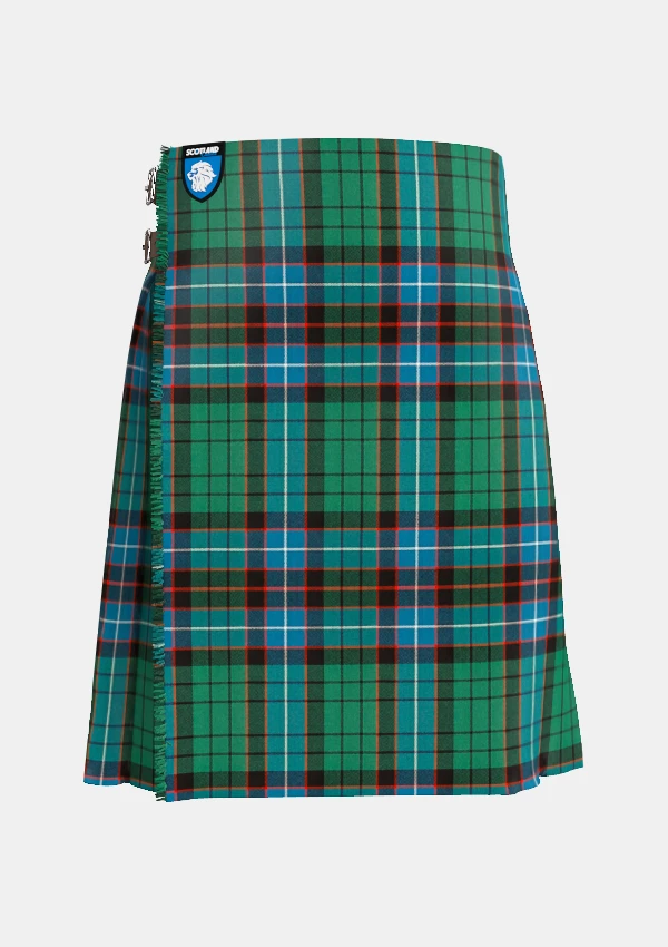 Traditional_Hunter_tartan_front_image_with_pleated_design_and_adjustable_buckles_for_men