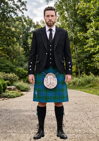 Traditional_Hutton_Ancient_Tartan_Kilt_and_Argyle_Jacket_Kilt_Outfit_front_image
