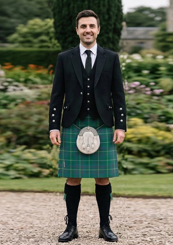 Traditional_Inglis_tartan_1798_Kilt_and_Argyle_Jacket_Kilt_Outfit_front_image